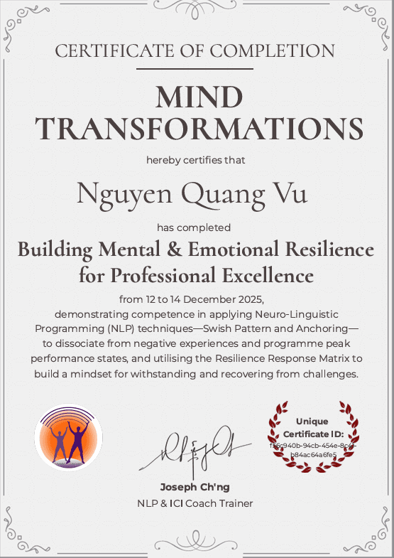 Building Mental & Emotional Resilience Certificate